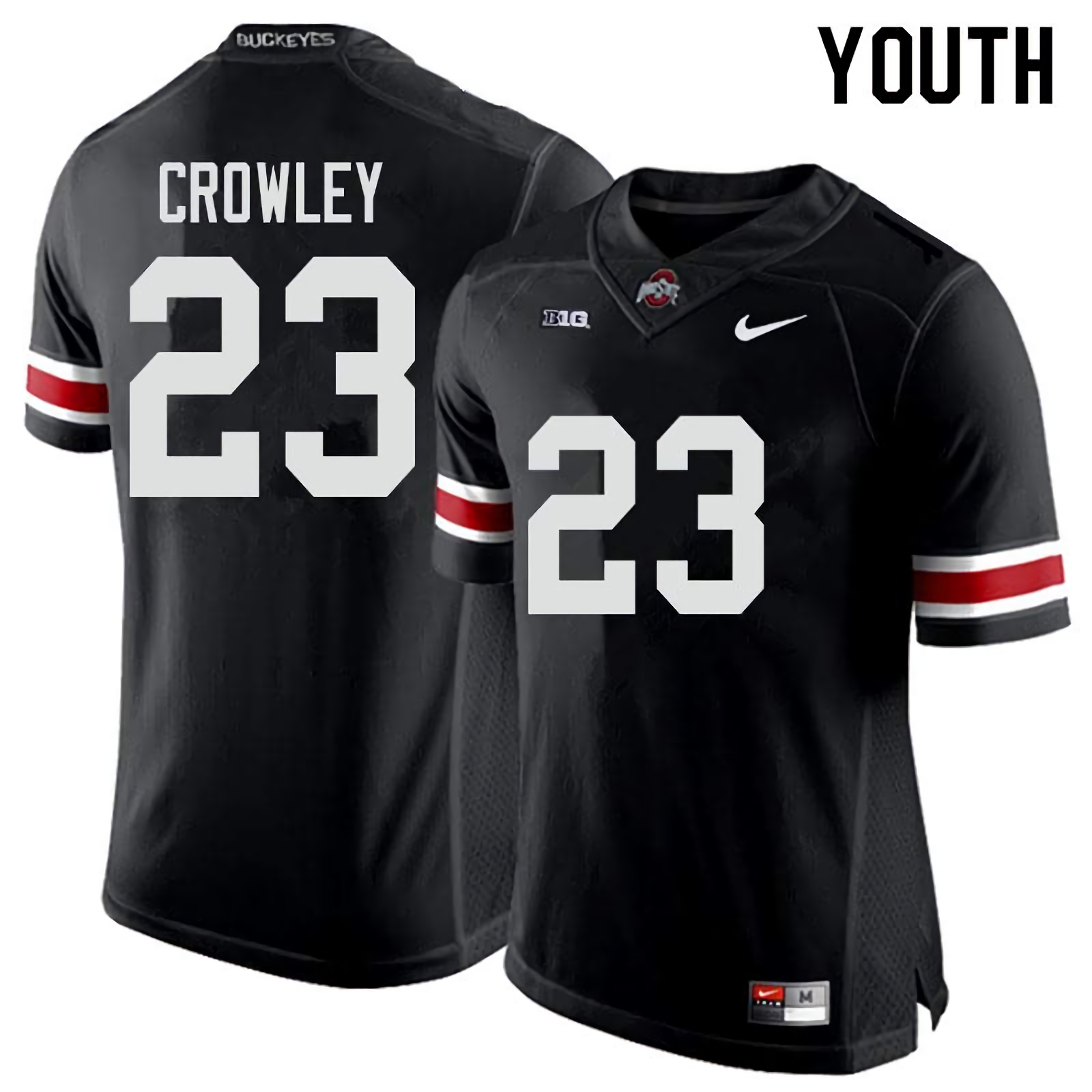 Marcus Crowley Ohio State Buckeyes Youth NCAA #23 Nike Black College Stitched Football Jersey VSM0656NY